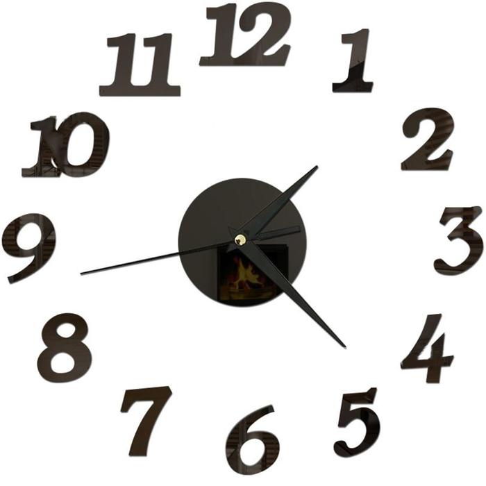 часы наклейка - настенные ясмина плавный ход d-45 см секундная 12 см цифра 7,5х5 см