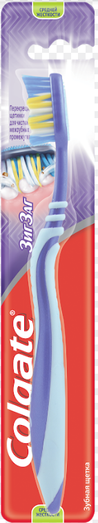 зубная щетка colgate, зигзаг средняя