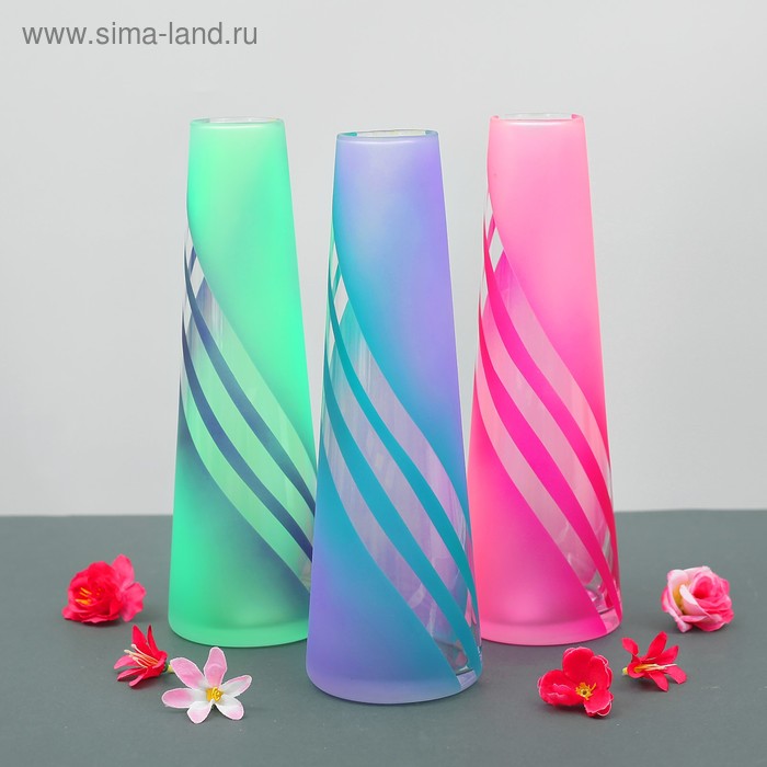 ваза "фентези" коническая с.d-4.5мм,  29см микс  1517532