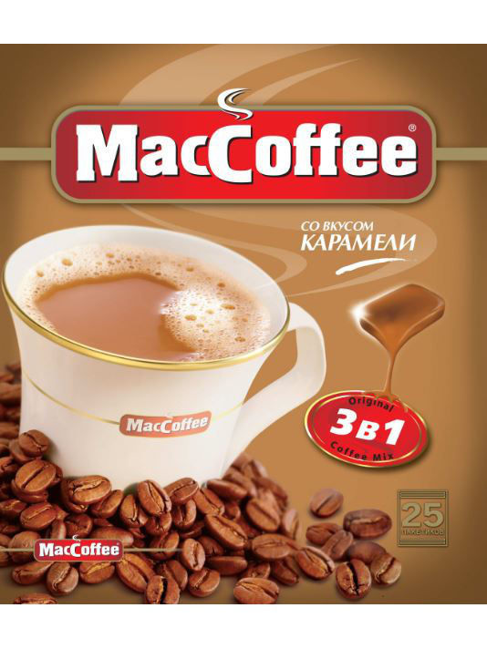 напиток кофейный растворимый маккофе карамель 3 в 1