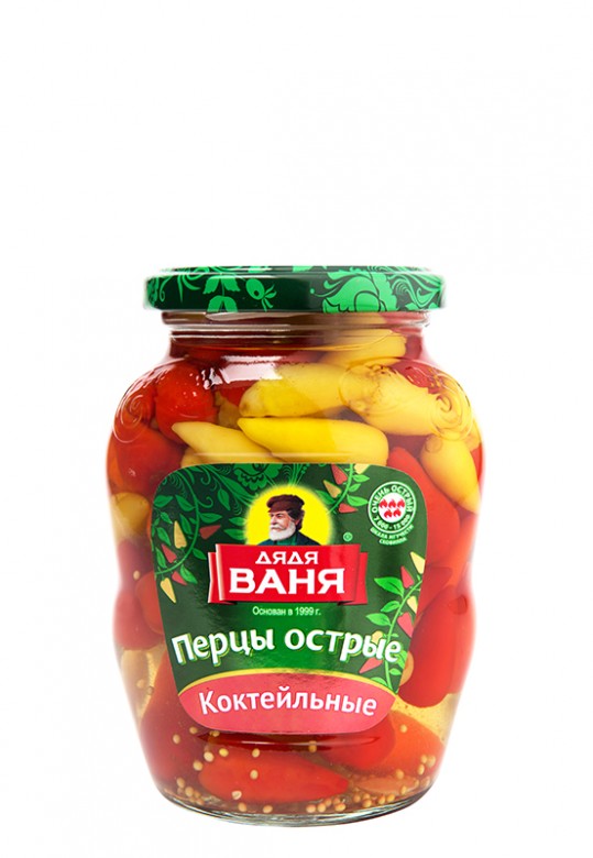 перцы острые дядя ваня коктейльные 350г