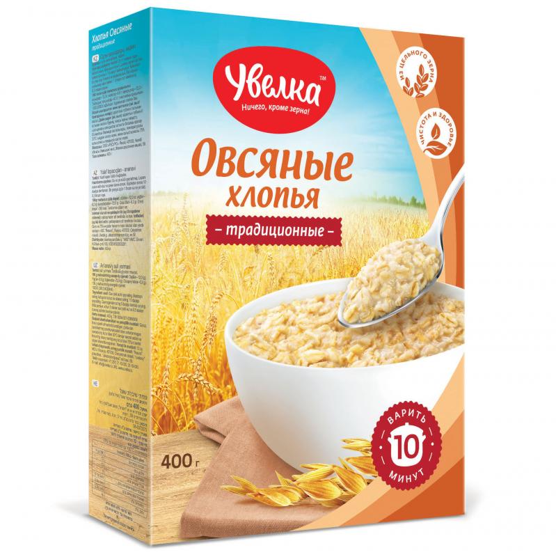 хлопья овсяные традиционные 0,4кг