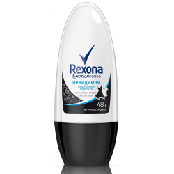 антиперспирант шариковый rexona невидимая/прозрачный кристалл, 50 мл