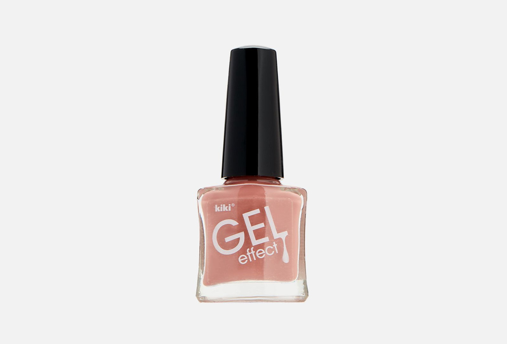 лак для ногтей кики gel effect 6мл 030 молочно-коричневый