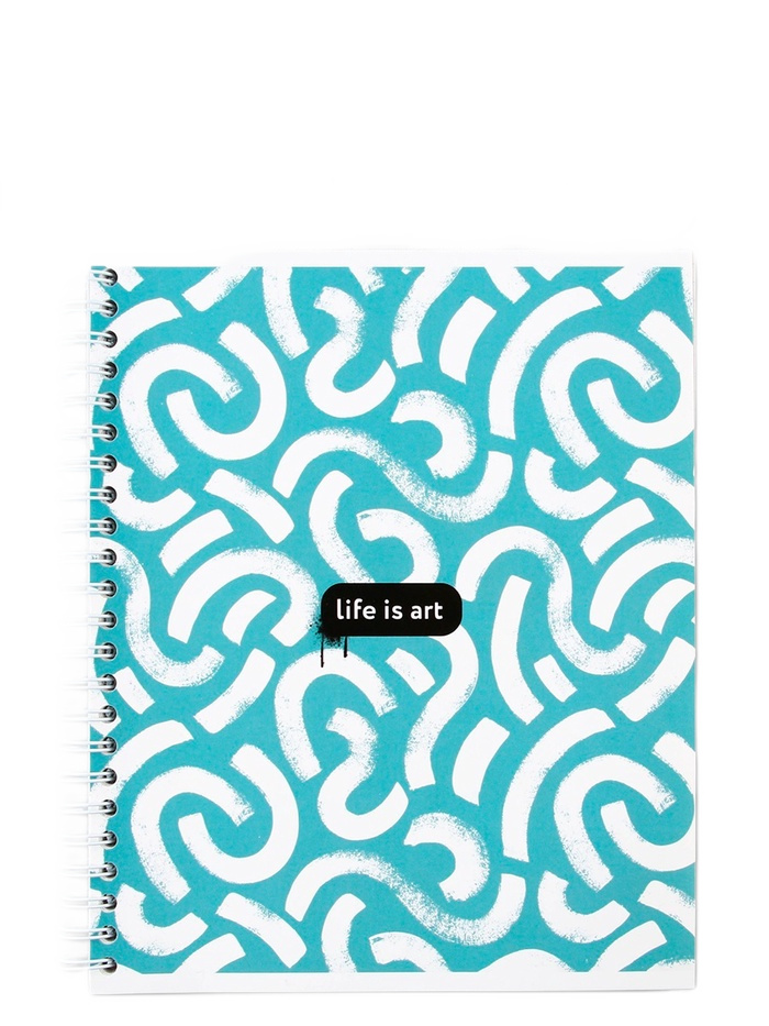 тетрадь а5 на спирали блок №2 life is art 96 листов