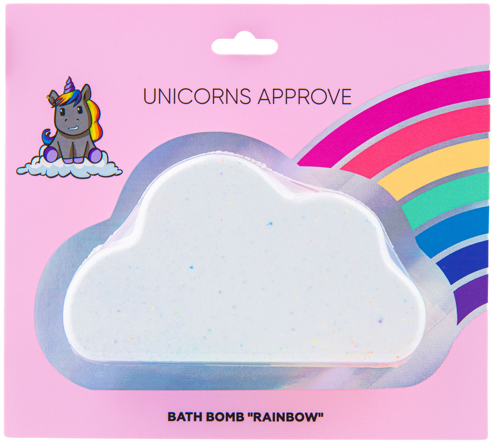 unicorns approve бомба д/ванны 140г радужное облачко