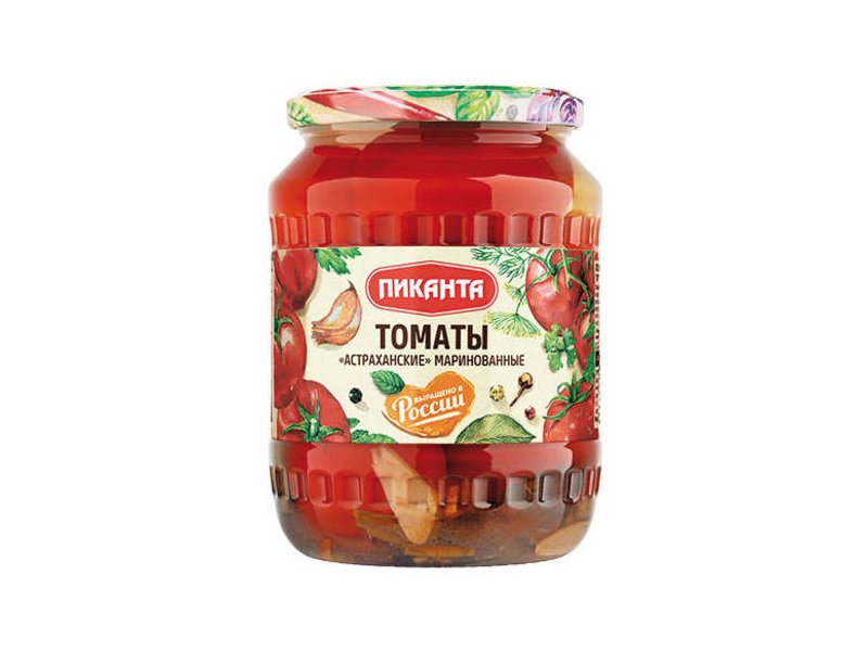 томаты пиканта астраханские маринованные 670г