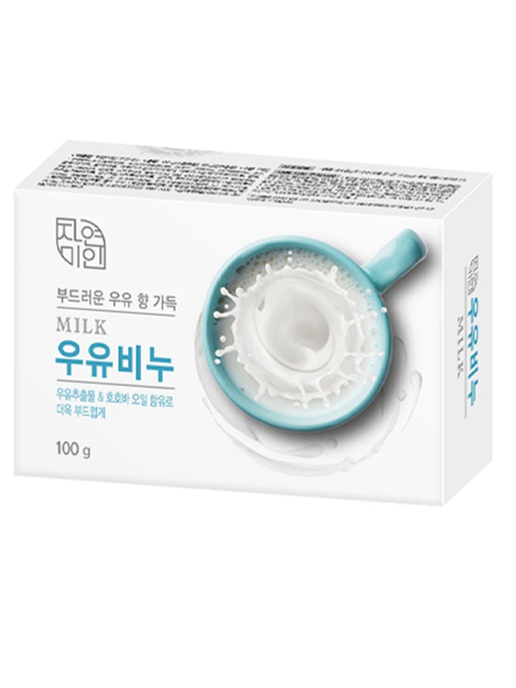 мыло туалетное mukunghwa pure milk смягчающее с молоком и маслом жожоба 90г