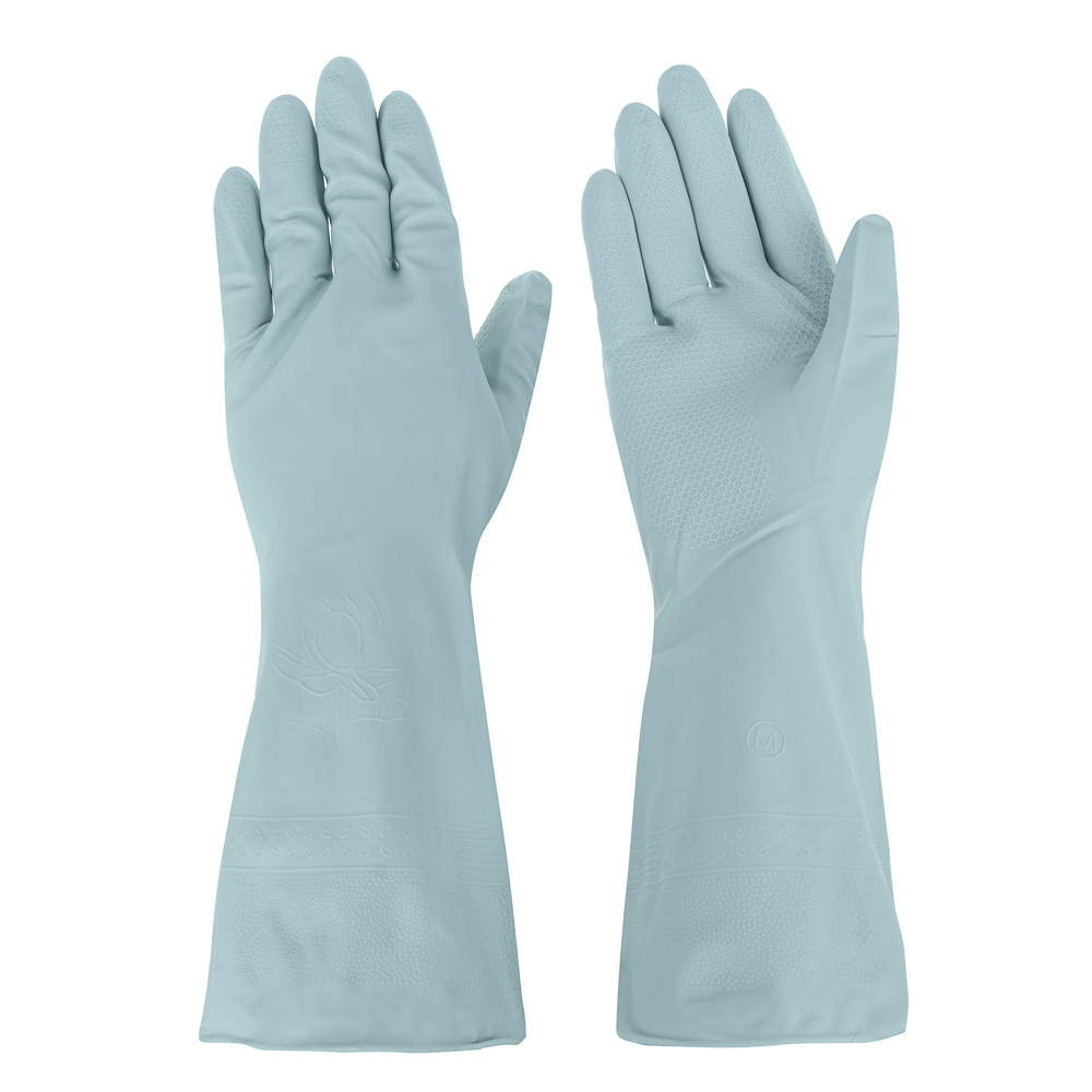 перчатки хозяйственные прочные vetta размер m серо-голубые