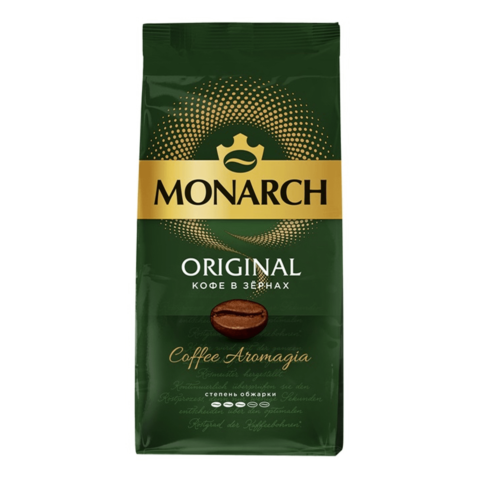 кофе monarch original жареный в зернах 230г