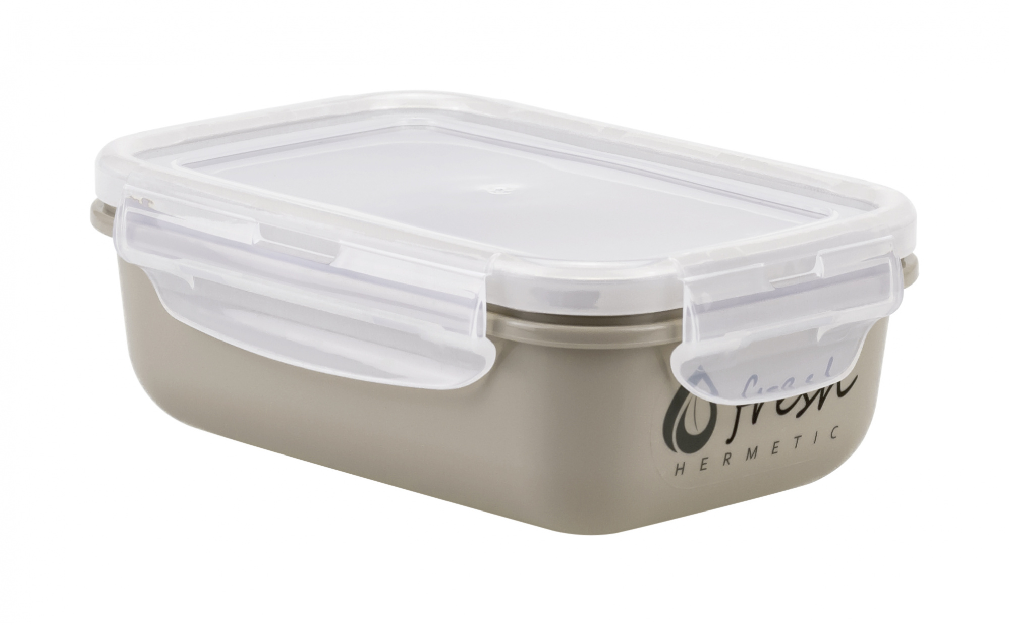 емкость для продуктов "фреш" 0,4л прямоуг. капучино (18) 