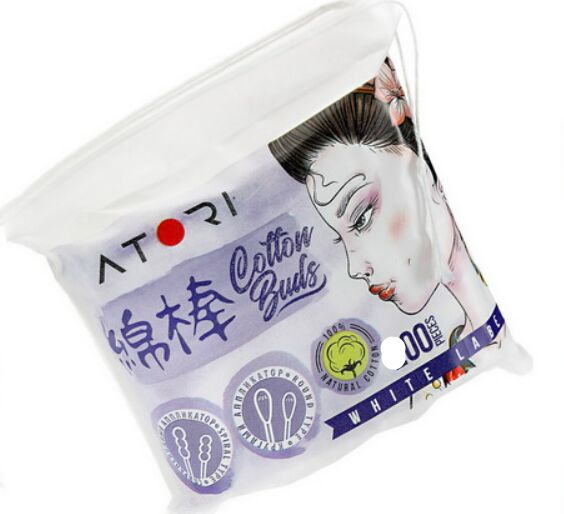 ватные палочки атори белые мягк уп 100 шт спираль круг намотка