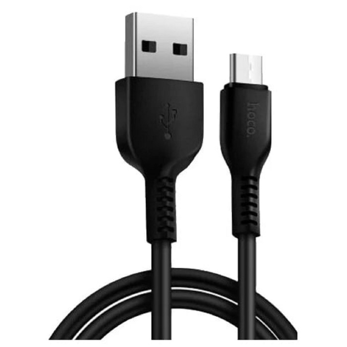 кабель hoco x20, type-c - usb, 3 а, 2м, pvc оплетка, черный