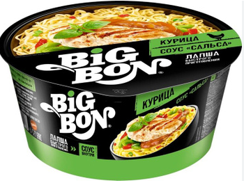лапша бп бигбон курица + соус сальса чашка 85г