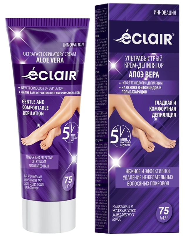 крем–депилятор еclair алое вера 75мл