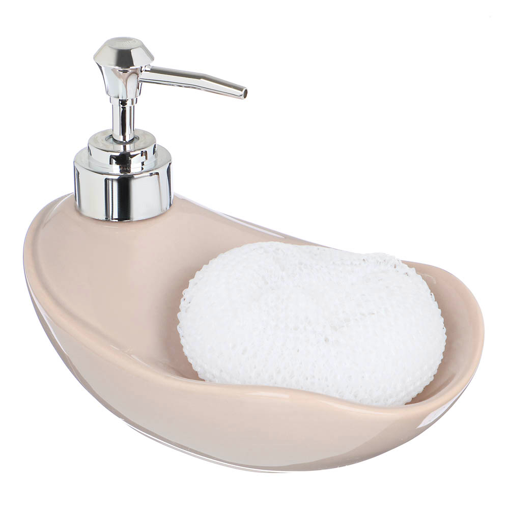 диспенсер для моющего средства с губкой vetta kitchen bath
