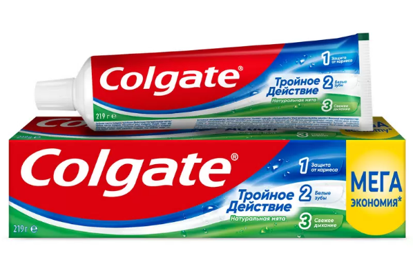 зубная паста тройное действие colgate 150мл
