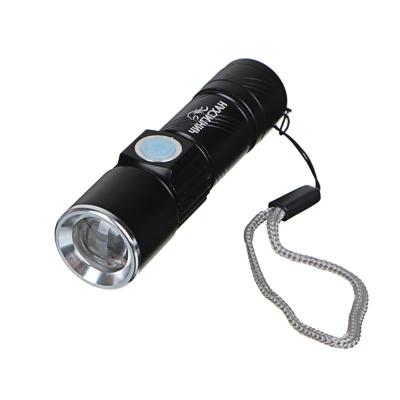 фонарь чингисхан, xpe, 3вт, 150м, 1200мач, 2,5х2,5х9,5см, 3 режима, алюминиевый сплав, 1 цвет