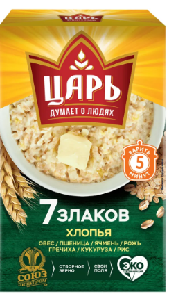 хлопья царь из 7-ми злаков 400г