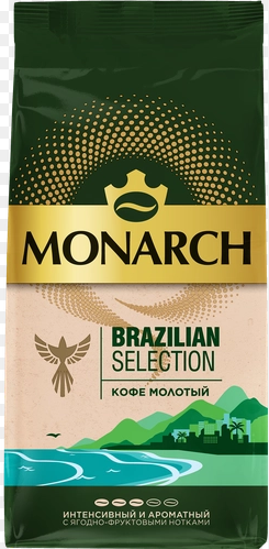 кофе молотый monarch brazilian selection натуральный жареный, 230г