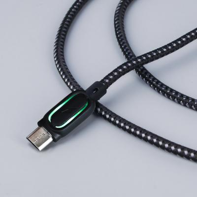 forza кабель для зарядки micro usb, 1м, 3a, с подсветкой, плетен. кабель