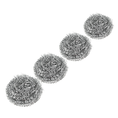 набор губок металлических vetta 4шт, спираль, 15г