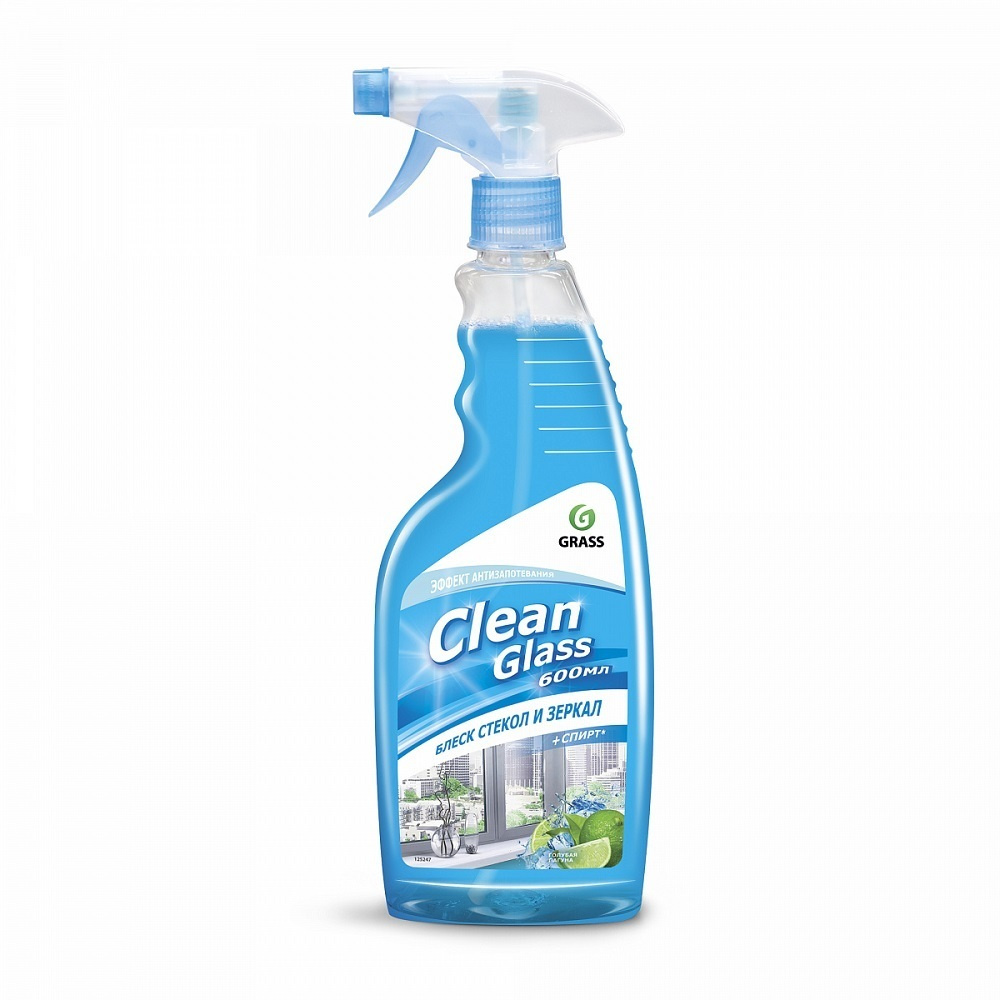 блеск стекол и зеркал "clean glass" (голубая лагуна) 600мл
