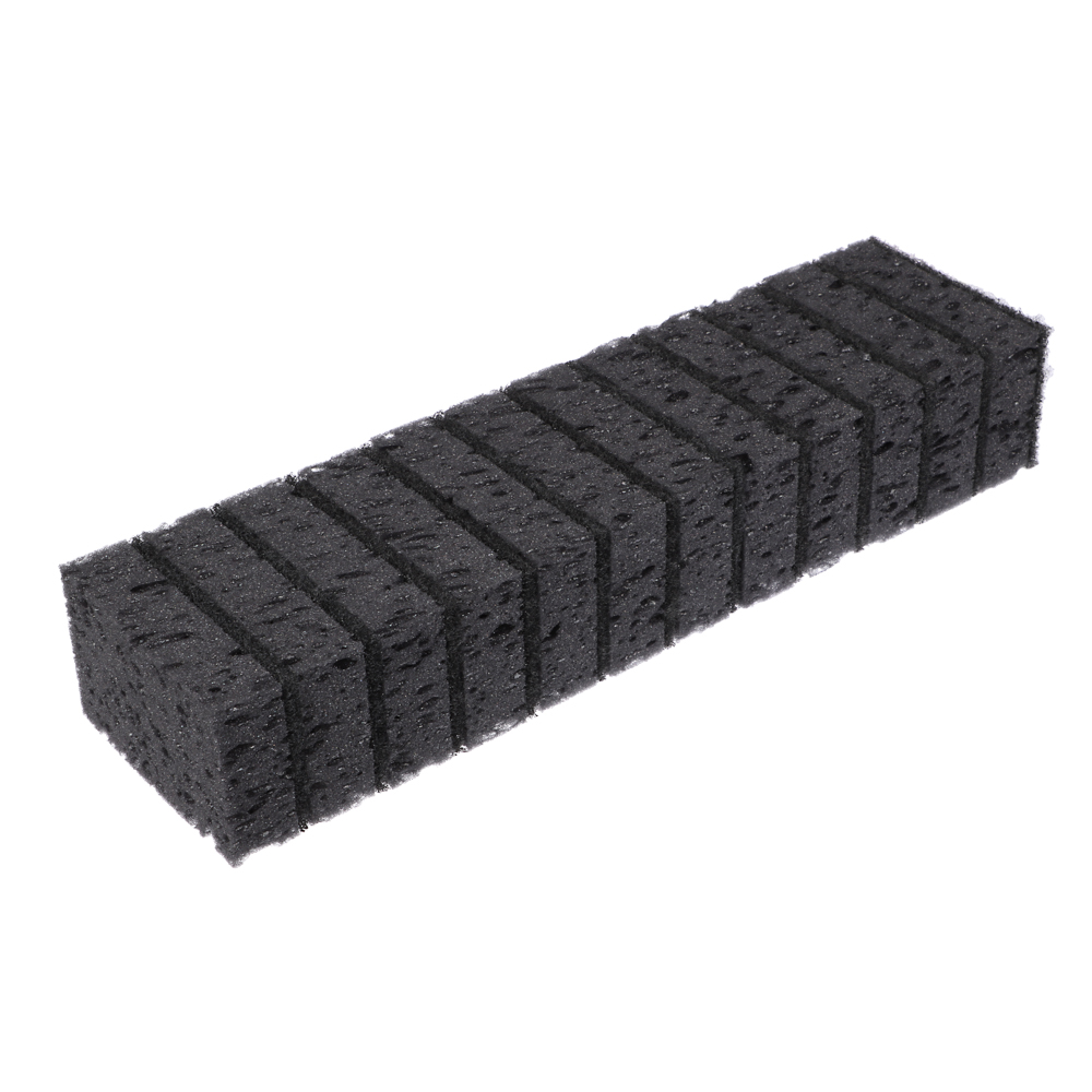 набор губок для мытья посуды vetta black 12шт 9,8x6,5x3,1см корал
