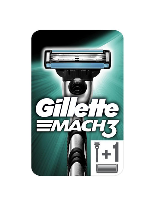 станок для бритья gillette mach3, 2кас