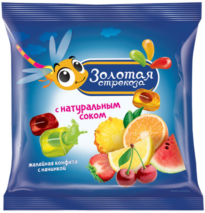 конфета золотая стрекоза