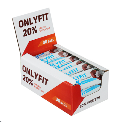батончик протеиновый глазированный onlyfit 20% белка, 40 г