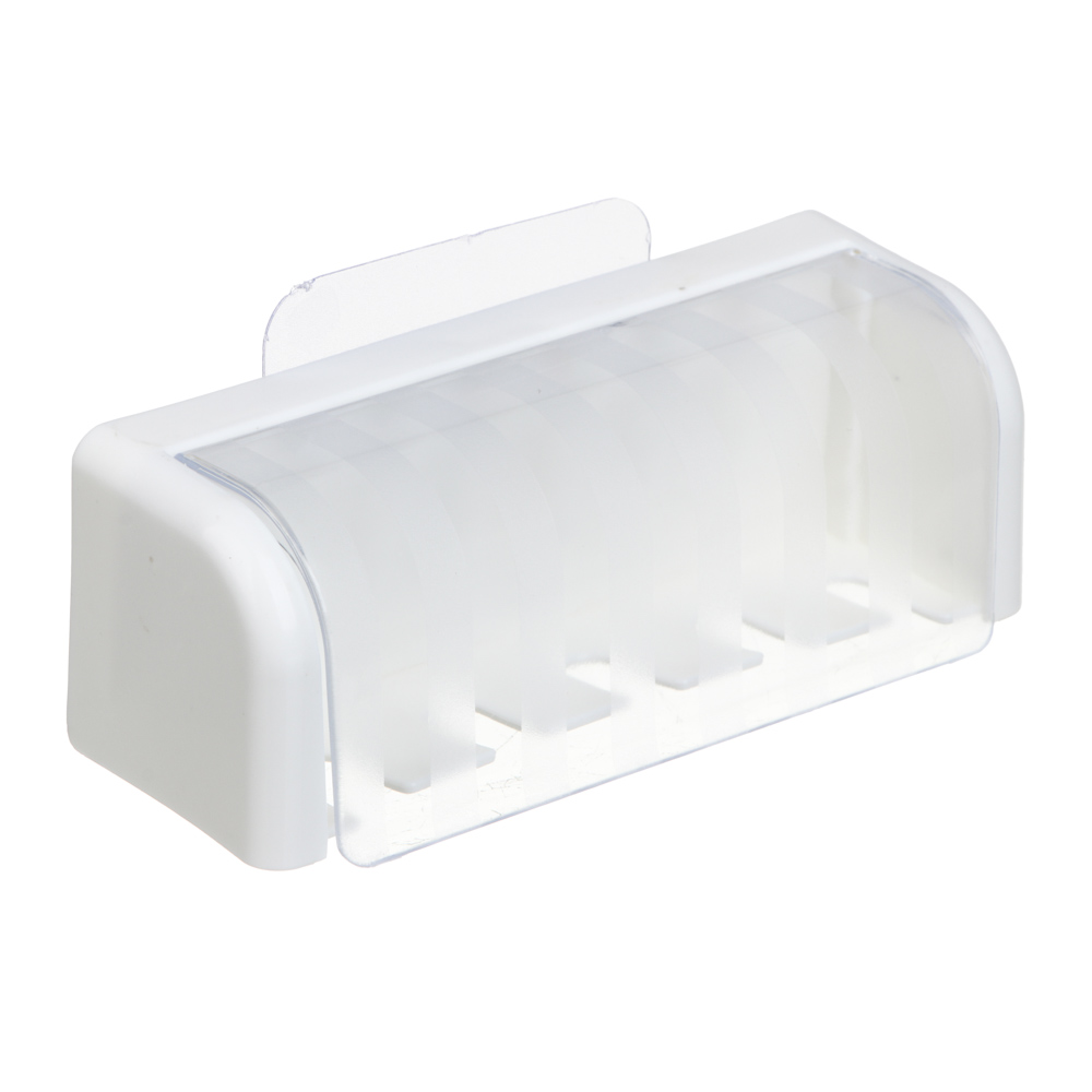 держатель для зубных щеток пластик vetta classic молочный 13,5x4,5x5см