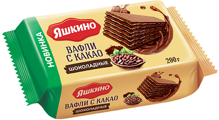 ваф.яшкино с какао 200г шоколадные