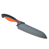 нож кухонный сантоку satoshi фрей 17см, нерж.сталь с антиналипающим покрытием