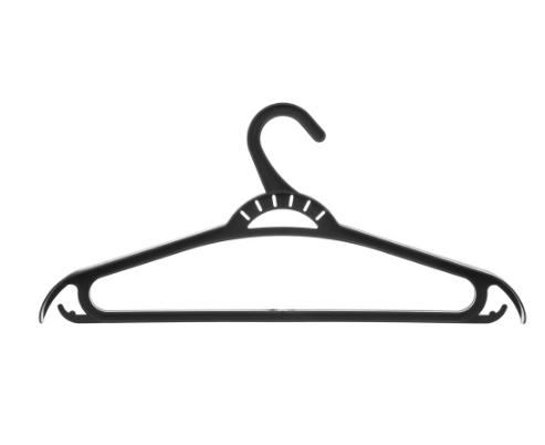 вешалка для одежды пластик р. 48-50, цв черный хп