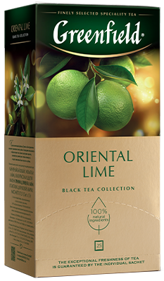 чай greenfield oriental lime черный лайм и лемонграсс 25 пакетов