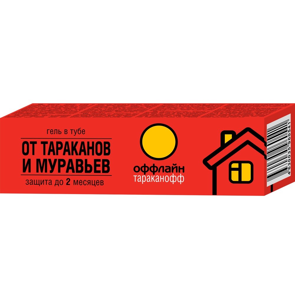 гель тараканофф контрудар от тараканов и муравьев 75г (туба)/24
