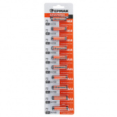 батарейка ермак "alkaline" щелочная, тип aаa (lr03), отрывные, цена за 1шт, на листе 10шт, bl