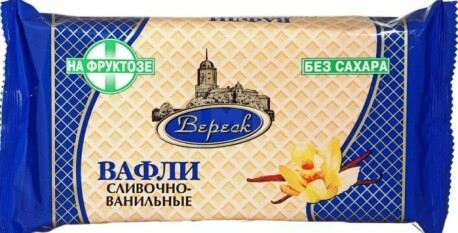 вафли на фруктозе сливочная ванил вереск 0,1кг