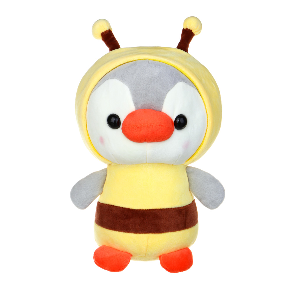 игрушка мягкая пингвин в костюме мешок подарков полиэстер 22см 4диз