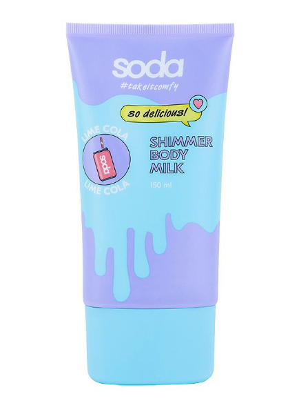 сияющее молочко д/тела #takeitcomfy lime cola 150мл soda