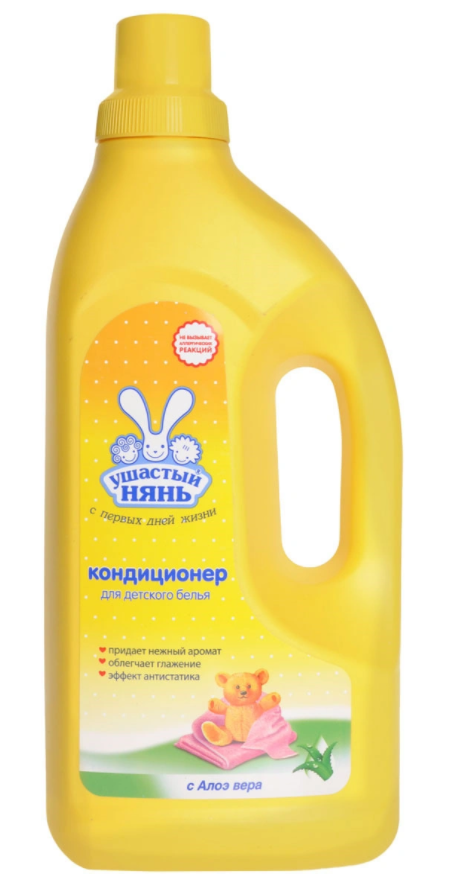кондиционер для белья ушастый нянь с алоэ, 1200 мл