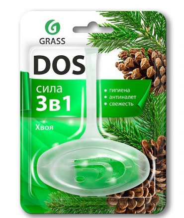 подвесной блок для унитаза 3в1 хвоя grass dos