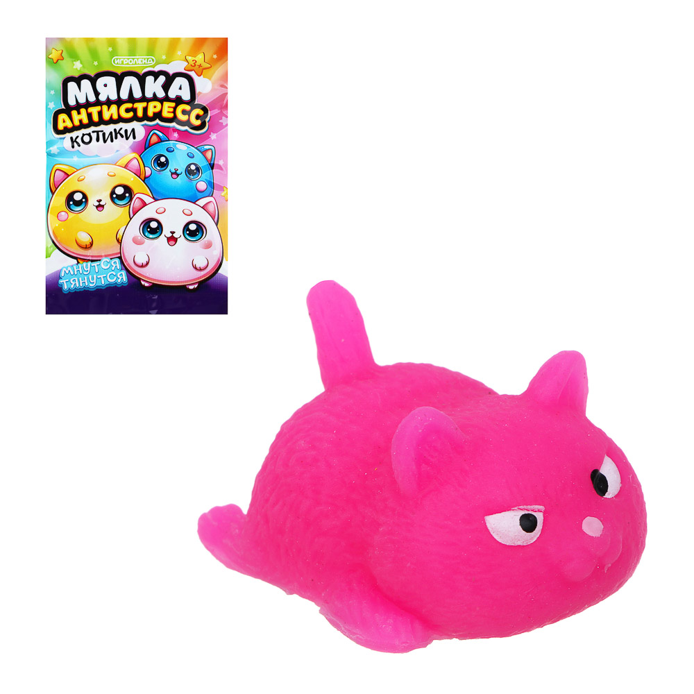 мялка антистресс игроленд котики 5см 6 цветов