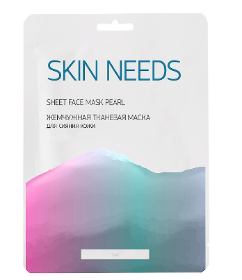 тканевая маска д/сияния кожи skin needs жемчужная