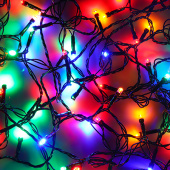 сноу бум гирлянда электрическая вьюн 9м, 100 led,мультицвет, 8 реж, темный. провод, 220в