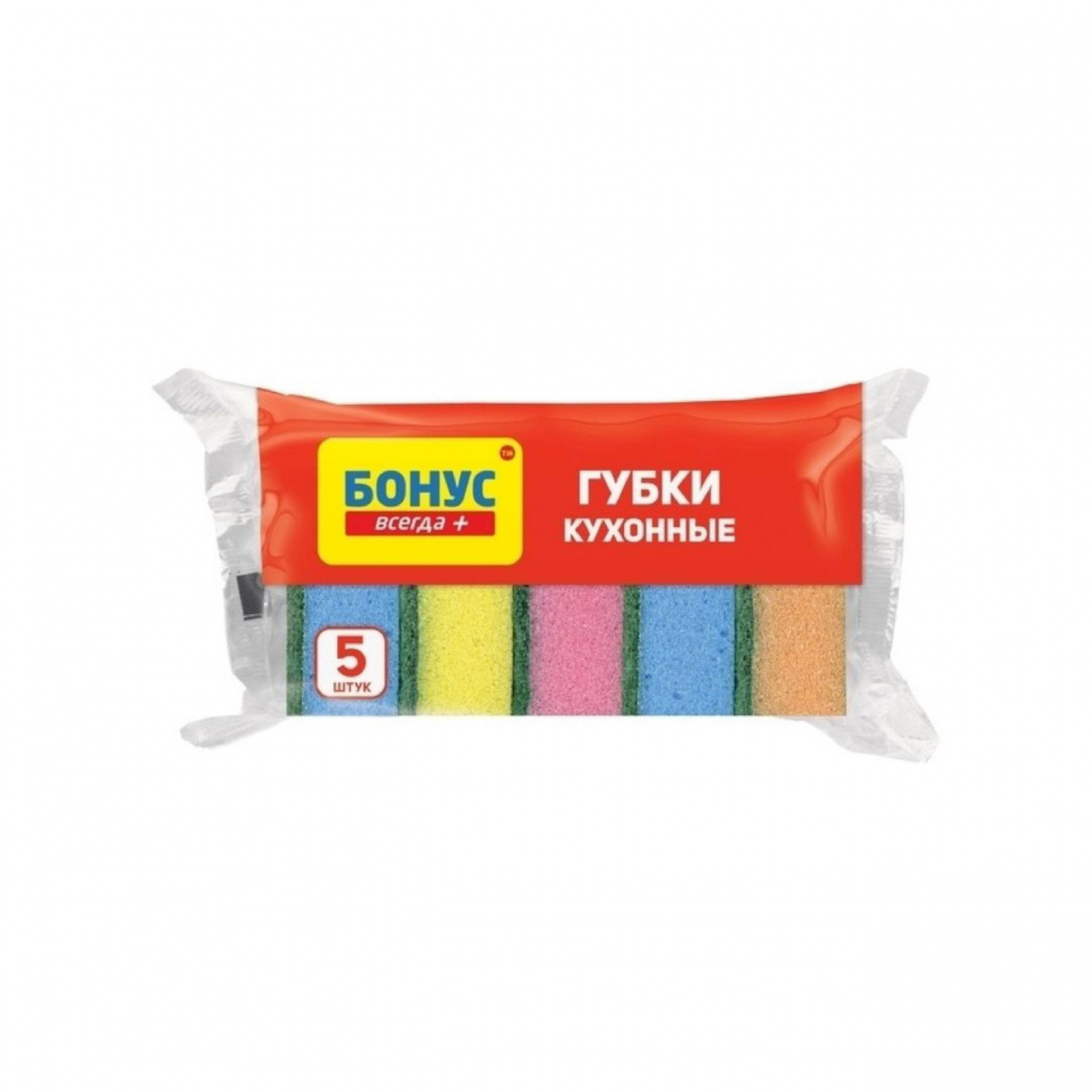 губки кухонные фб bonus 5шт