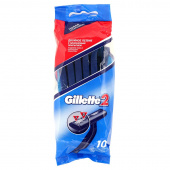 станок для бритья одноразовый gillette2, 10 шт