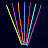 набор неоновых палочек 10шт, пэ, флуоресцентная краска, d0,5x20см, 7 цветов, gb010