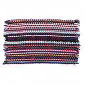 коврик плетеный эконом, полиэстер, 35х55см, разноцветный